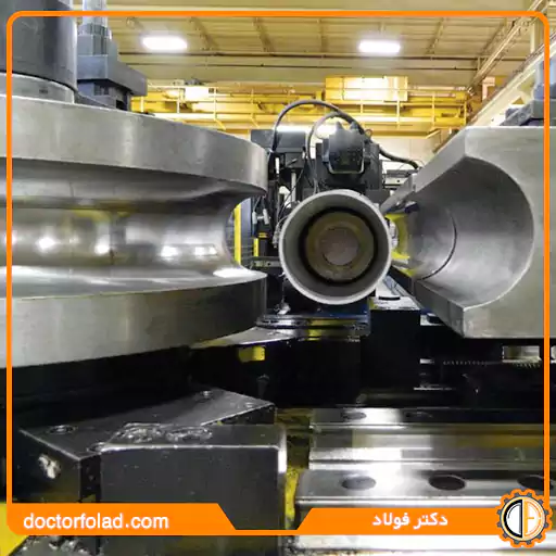 روش انحراف و شکل دهی لوله فولادی با قطر بزرگ در تولید